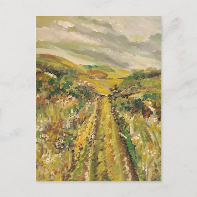 Cartão Postal Verão nas colinas (Frente)