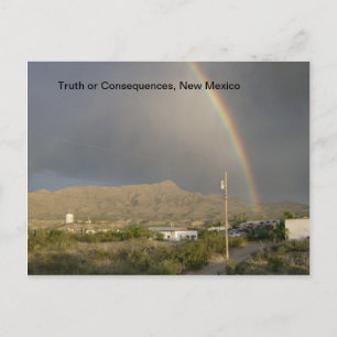 Cartão Postal Verdade ou Consequências, arco-íris NM