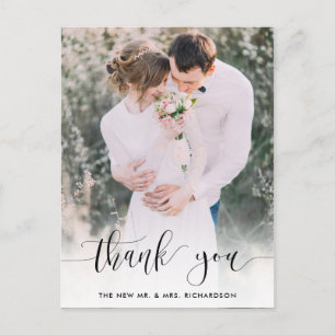 Cartão Postal Verdadeiramente grato   Foto De Casamento Obrigado