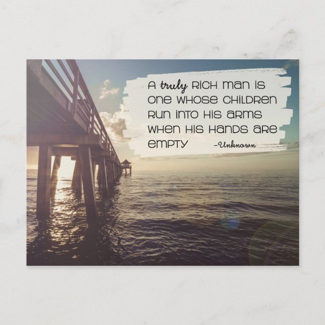 Cartão Postal Verdadeiramente Rico (Frente)