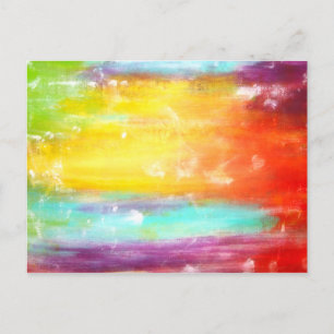 Cartão Postal Verdadeiras cores Abstrato Art