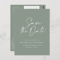 Verde-casamento da tipografia escrita à mão modern