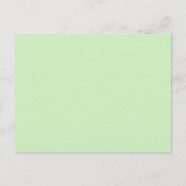 Cartão Postal verde chá colorido (Frente)