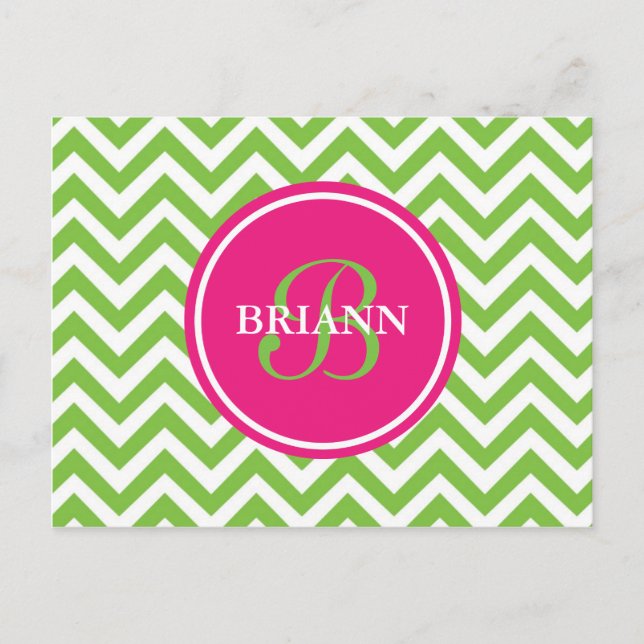 Cartão Postal Verde com inveja (Frente)