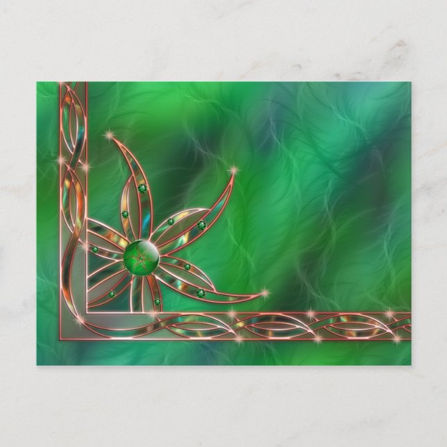 Cartão Postal Verde Como a Relva (Frente)