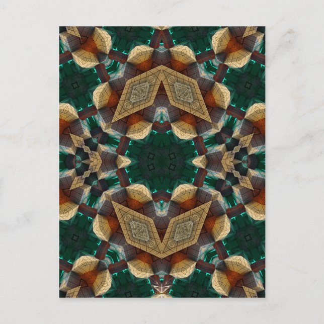 Cartão Postal Verde Dimensionável (Frente)