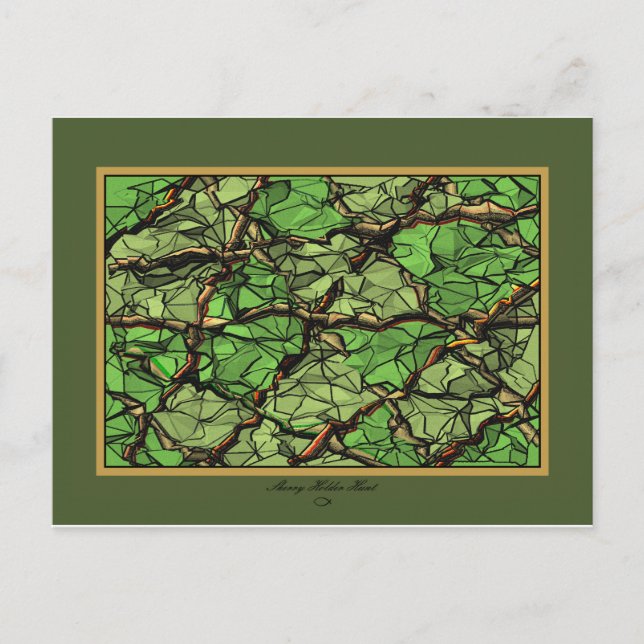 CARTÃO POSTAL VERDE FRATURADA II (Frente)