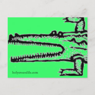 Cartão Postal verde grande