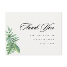 Verde moderno Eucalyptus Obrigado