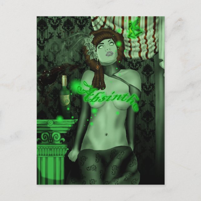 cartão postal verde tripp (Frente)