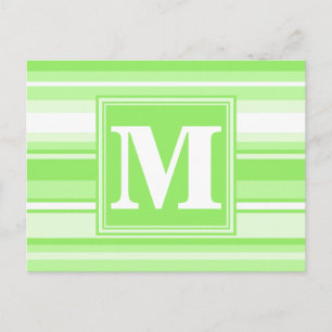 Cartão Postal Verdes limões monogramas