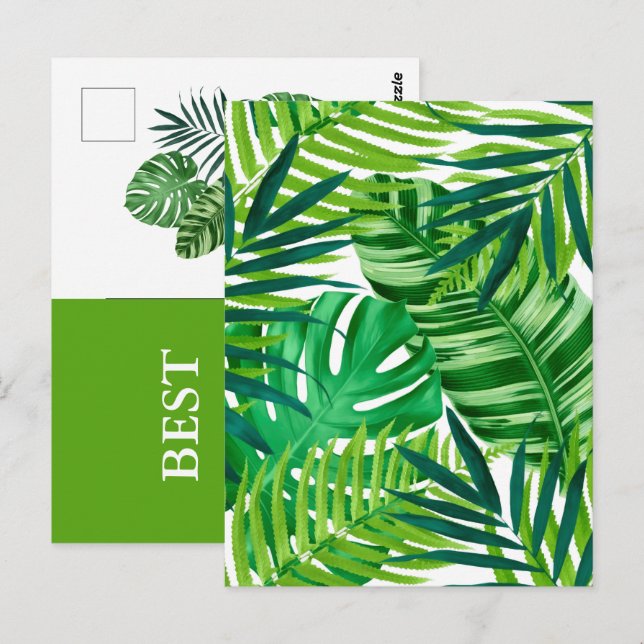 Cartão Postal Verdes/Tropicais Satisfazem (Frente/Verso)