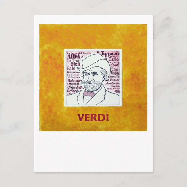 Cartão postal Verdi (Frente)