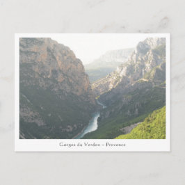 Cartão Postal Verdon Gorge, França