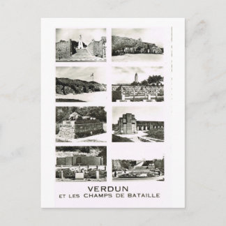 Cartão Postal Verdun, e os campos de batalha