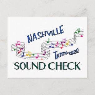 Cartão Postal Verificação de Som de Nashville