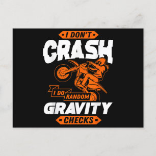 Cartão Postal Verificações de Gravidade Aleatórias - Motocross &