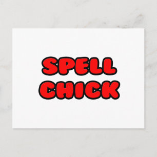 Cartão Postal Verificador Ortográfico Vermelho