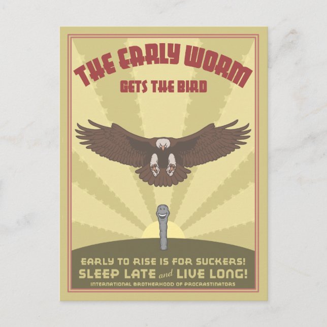 Cartão Postal Verme Antecipado (Frente)