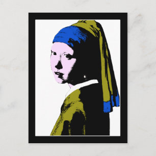 Cartão Postal Vermeer's Pearl Earring ala