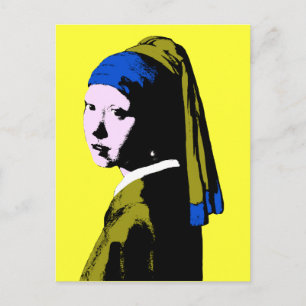 Cartão Postal Vermeer's Pearl Earring ala
