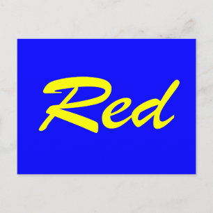 Cartão Postal Vermelho