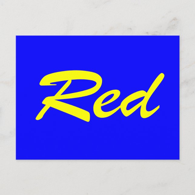 Cartão Postal Vermelho (Frente)