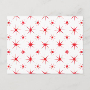 Cartão Postal Vermelho da estrela 5