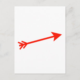 Cartão Postal Vermelho de Seta 15° O MUSEU Zazzle Dons