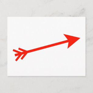 Cartão Postal Vermelho de Seta 15° O MUSEU Zazzle Dons