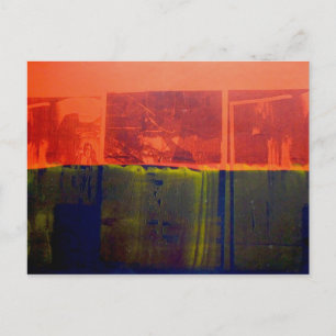 Cartão Postal Vermelho e Azul