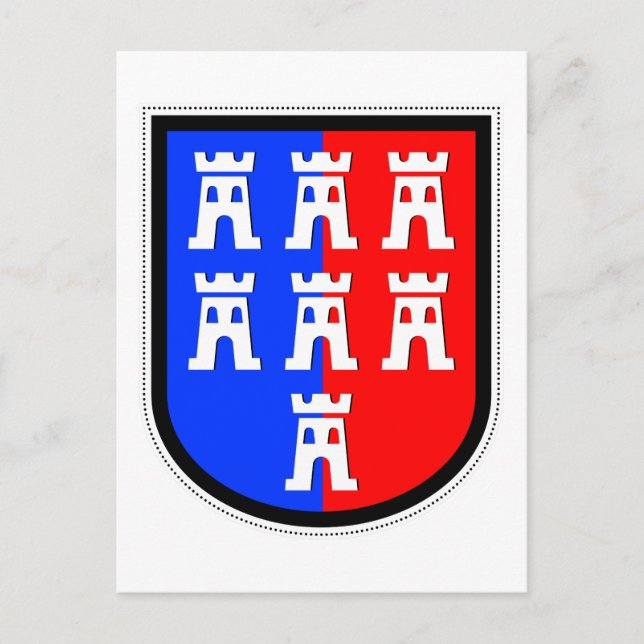 Cartão Postal Vermelho e Azul, tem que ser (Frente)