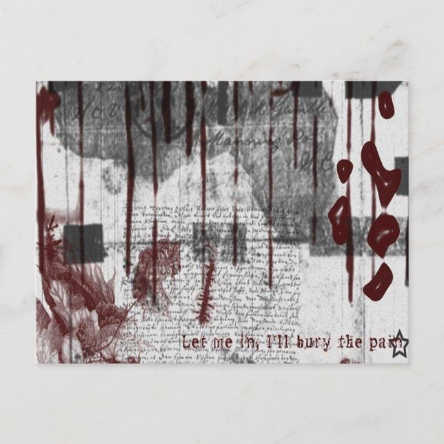 Cartão Postal Vermelho e Branco por todo o lado (Frente)