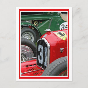 Cartão Postal Vermelho e Verde