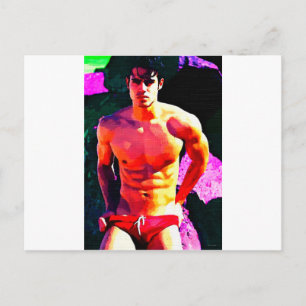 Cartão Postal Vermelho escuro