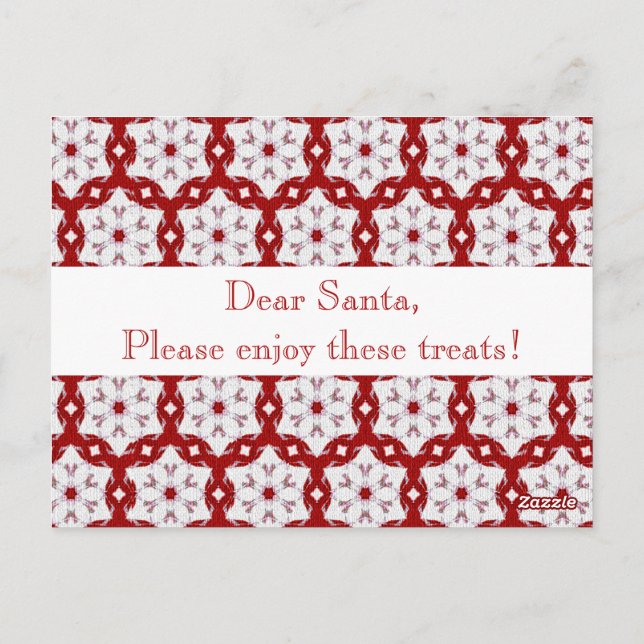 Cartão Postal Vermelho Natal (Verso)