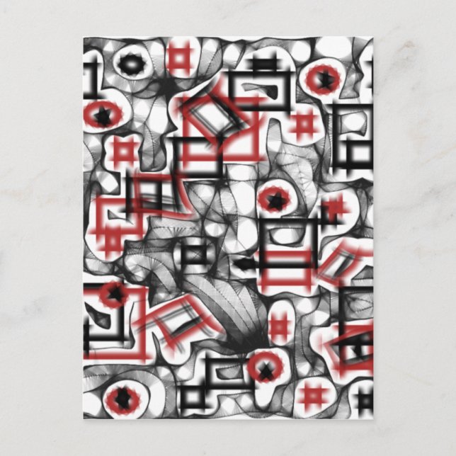 Cartão Postal Vermelho por toda a parte (Frente)