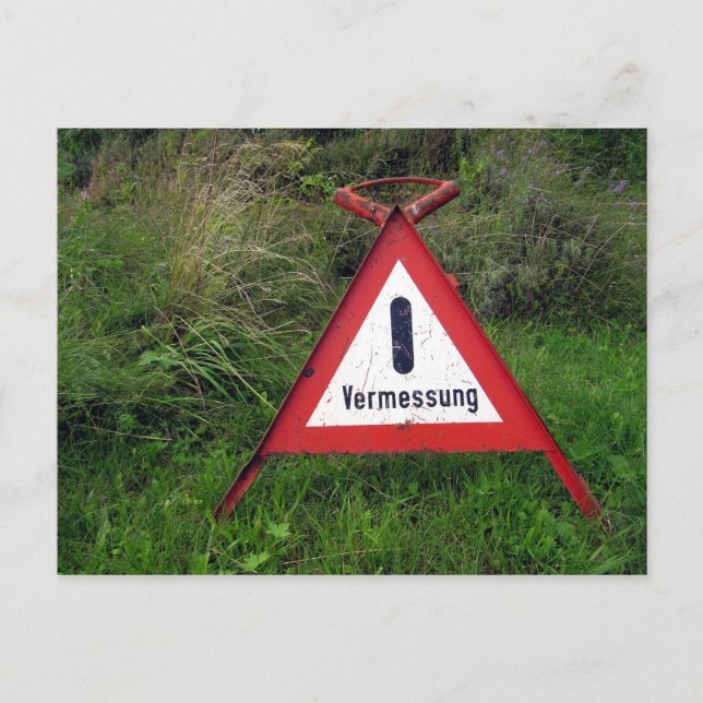 Cartão Postal Vermessung (Frente)