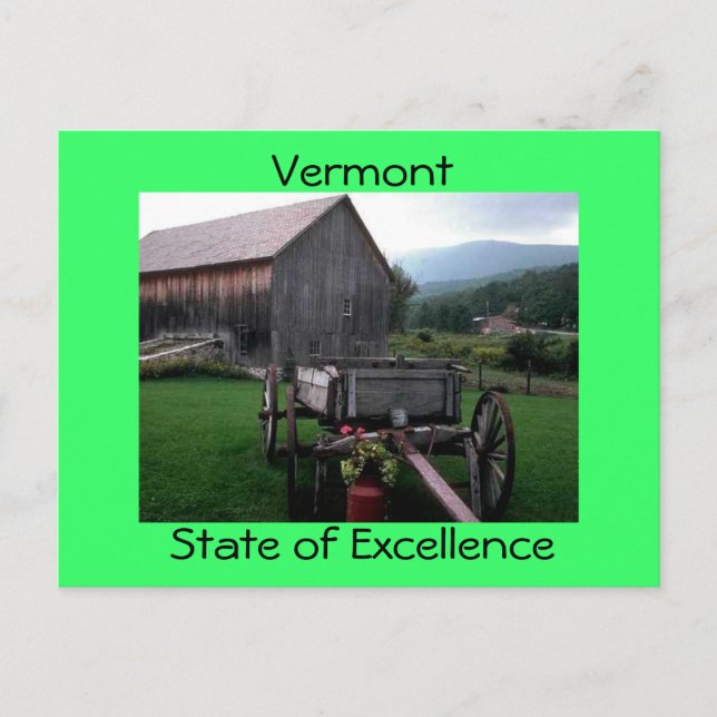 Cartão Postal Vermont (Frente)