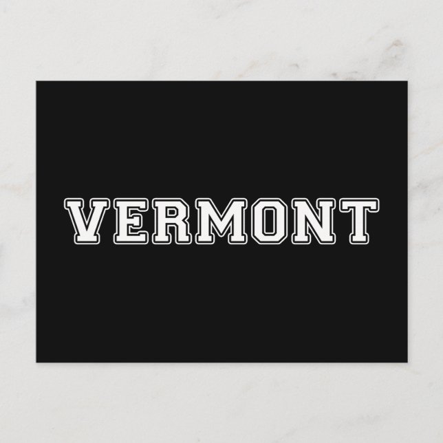 Cartão Postal Vermont (Frente)