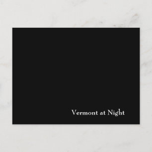 Cartão Postal Vermont à noite