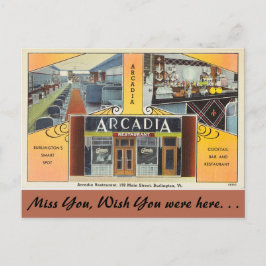 Cartão Postal Vermont, Arcadia Restaurant, Burlington