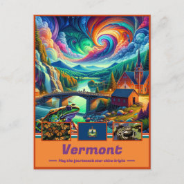 Cartão Postal Vermont Enchanting Landscapes Picturesque