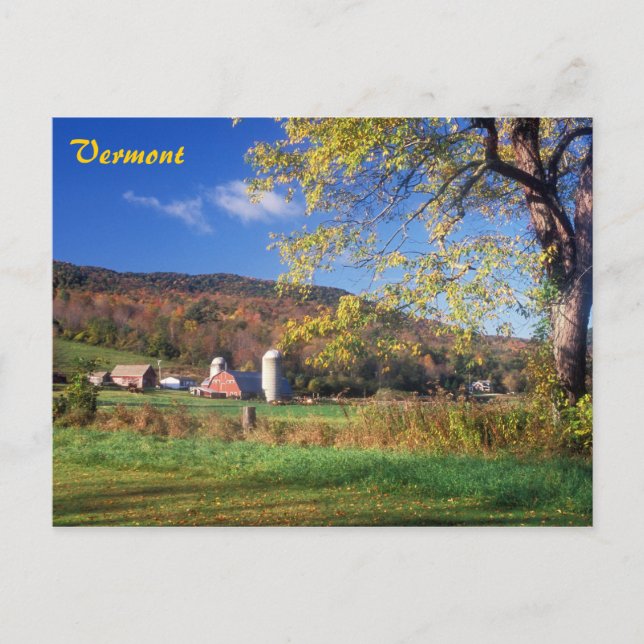 Cartão Postal Vermont Fazenda (Frente)