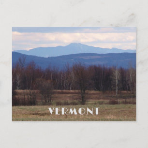 Cartão Postal Vermont Landscape Scent Foto com Montanhas