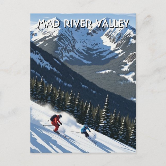 Cartão Postal Vermont Mad River Valley Travel (Frente)