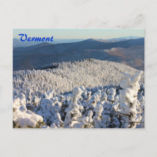 Cartão Postal Vermont Montanhas Verdes Monte Abraham Inverno