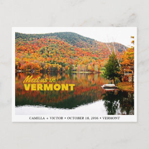 Cartão Postal Vermont Mountain Wedding Salva Cartão-postal