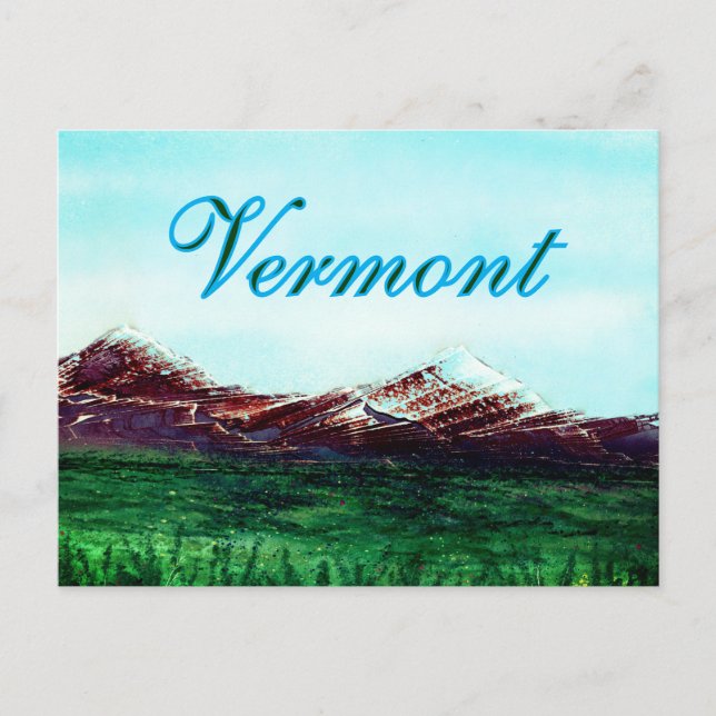 Cartão Postal Vermont State Colors (Frente)