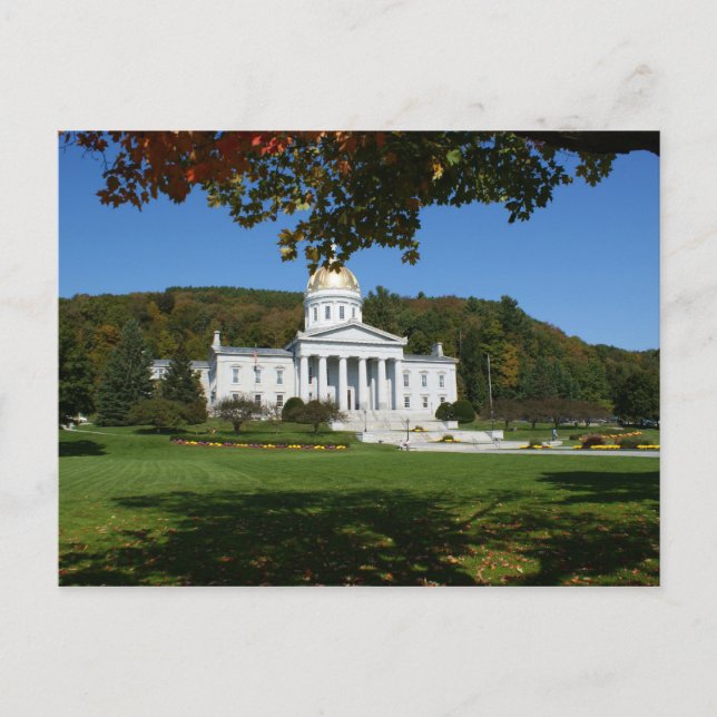 Cartão Postal Vermont State House (Frente)